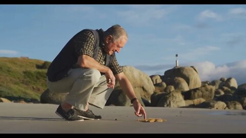 Senior man at the beach