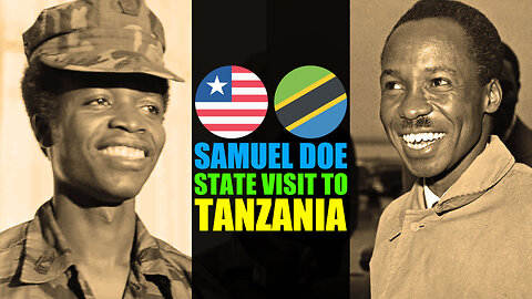 Master Sergeant Samuel Doe Unofficial Visit To Tanzania, Dar Es Salaam (1980) 🇱🇷 🇨🇩 #liberia #1980s