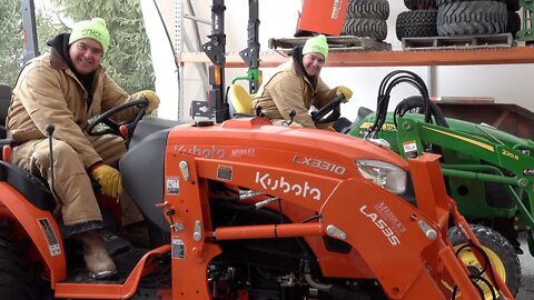 Kubota LX3310 vs. Deere 2038R Tractor Cold Start & Why We Bought Kubota!