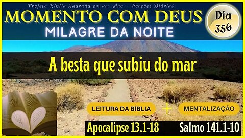 MOMENTO COM DEUS - LEITURA DIÁRIA DA BÍBLIA | MILAGRE DA NOITE - Dia 356/365 #biblia