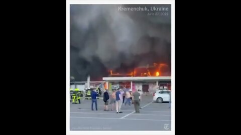 Russian missile strike hit a shopping center in Ukraine