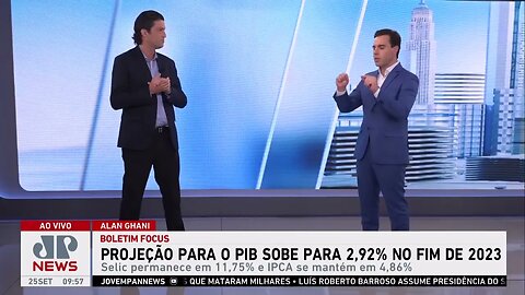 Projeção para o PIB sobe para 2,92% no fim de 2023; Alan Ghani explica