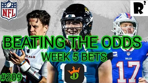 Beating the odds: Week 5 NFL bets! Draftkings odds. Mike Storey 9-2 start to the season!