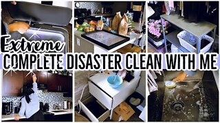 *EXTREME* COMPLETE DISASTER ENTIRE APARTMENT ULTIMATE CLEAN WITH ME 2021 | SPEED CLEANING | ez tingz