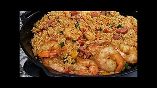 How to Cook Perfect Shrimp and Sausage Rice in Just 1 Pan!