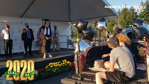 Evergreen Schools hold drive-thru graduation ceremonies