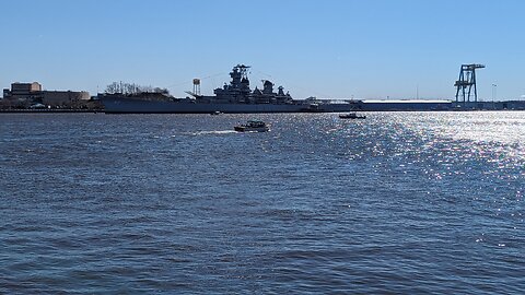 Turning away from Battleship New Jersey