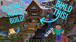 Minecraft: 25 minute house build!