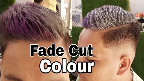 Fade Hair cut tutorial | Hair color tutorial