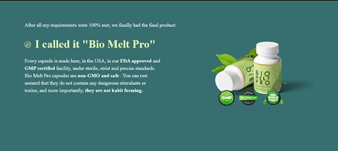 Bio Melt Pro - Latest Weight Loss Mega Offer