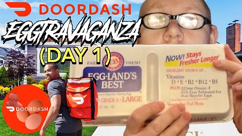 Bill Chaffin DoorDash Eggtraveganza (Day 1) | Looses His Mind & RAGES Outside