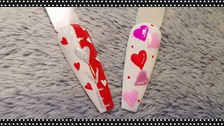 Valentine's Day Nails art tutorial 💗💅💖🎨🌹