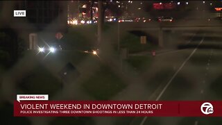 3 shootings within 24 hours in Downtown Detroit