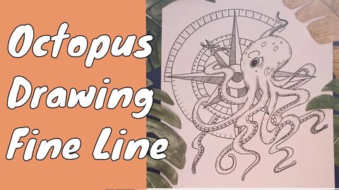 Octopus | Drawing | Speed Drawing | Art Therapy | Fine Line