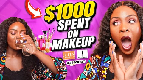 I spent over 1000 DOLLARS on Makeup |Biggest Haul for darkskinned girls| FENTY| Laura Mercier