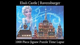 1000-piece Elsa Disney Castle Collection Jigsaw Puzzle by Ravensburger Time Lapse!