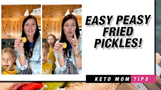 Easy Peasy Fried Pickles | Keto Mom