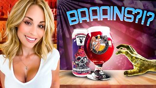 Would u drink Brains? 🧠 Drekker Brewing Braaaaaaaains Sour Smoothie Beer Review w/ @The Allie Rae​