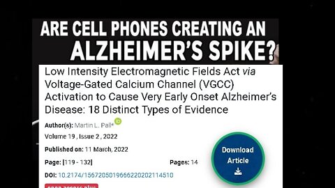 How Wifi & 5G Exposure Are Associated With an Early Onset of Alzheimer's Disease!