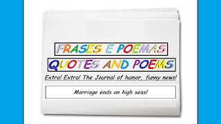 Funny news: Marriage ends on high seas! [Quotes and Poems]