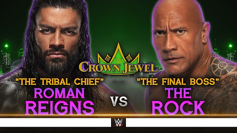 WWE Crown Jewel 2024 - Dream Match Card