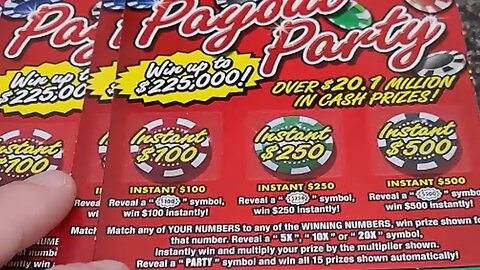 $10 Scratch Off Lottery Tickets Party Payout from Kentucky!