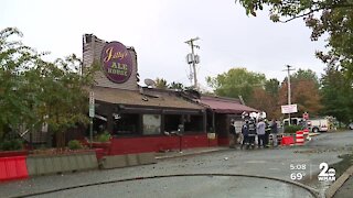 3-alarm fire at Jilly’s Bar & Grill in Pikesville