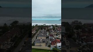 A Cidade de São Sebastião vista de cima após o temporal..