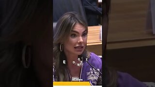 A deputada Paula Belmonte está mandando muito bem na CPI