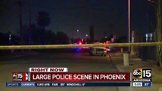 Large police scene near 27th Avenue and McDowell Road