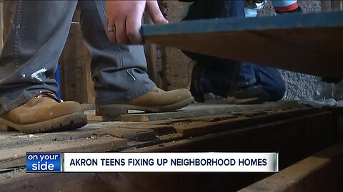 Akron teens fixing up homes to improve Summit Lake neighborhood