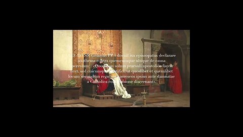 SS. Gelasius PP. I docuit ius episcopatus declarare anathema contra quemcumque ubique #shorts