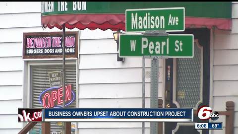 Greenwood business owners upset about construction project that is limiting access to their business