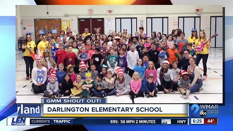 Good morning from Darlington Elementary School!