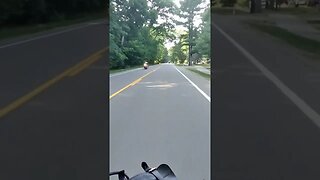 having a nice ride on motorcycle