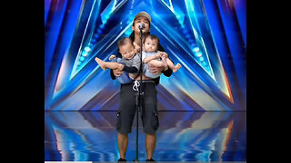 Golden Buzzer: Filipino Contestant Sings Air Supply Song With Two Strange Babies Makes Judges Cried