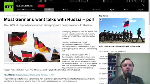 77% of Germans believe West should make concrete efforts to negotiate with Russia