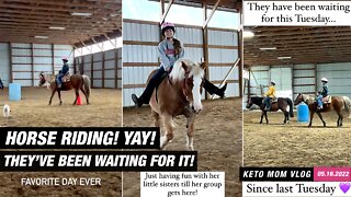 It's Horse Riding Time! They've Been Waiting For This! | Keto Mom Vlog