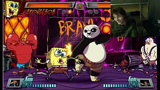 Po The Kung Fu Panda VS SpongeBob SquarePants In A Nickelodeon Super Brawl 3 Battle With Commentary