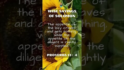 Wise Sayings of Solomon | Proverbs 13:4