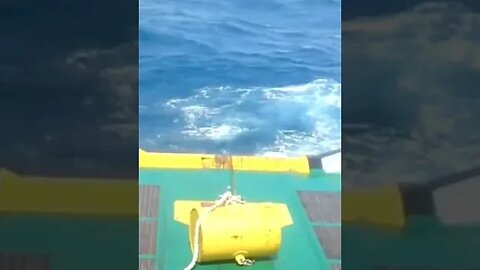 Launching An Anchor Buoy Into The Sea. #trending #shorts #merchantnavy #offshore #tuglife #lifeatsea