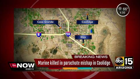 Marine dies in parachute mishap in Coolidge