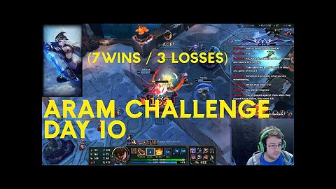 Day 10 of the ARAM CHALLENGE Fighting the enemies and carrying the team to victory!