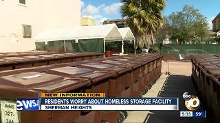 Residents concerned about homeless storage facility in Sherman Heights