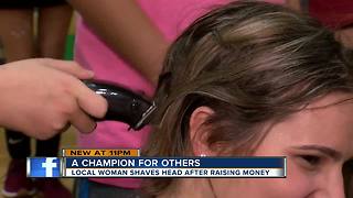 Teenager shaves head after visiting cancer patients at local hospitals