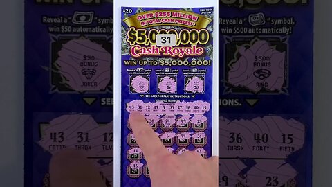 Royal Cash Win #scratchtickets #lotterytickets #scratchers #lottery #scratchcard #ny #win #shorts