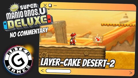 Layer-Cake Desert-2 - Perilous Pokey Cave ALL Star Coins - New Super Mario Bros U Deluxe