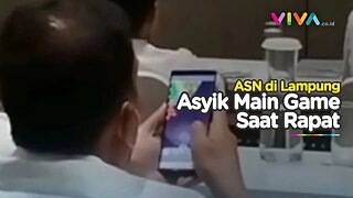 Seorang ASN Keciduk Asyik Main Game saat Rapat Penanganan Jalan di Lampung