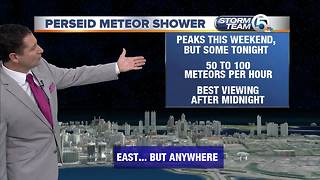 Perseid meteor shower peaks this weekend