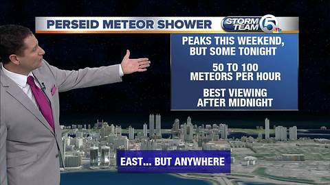 Perseid meteor shower peaks this weekend